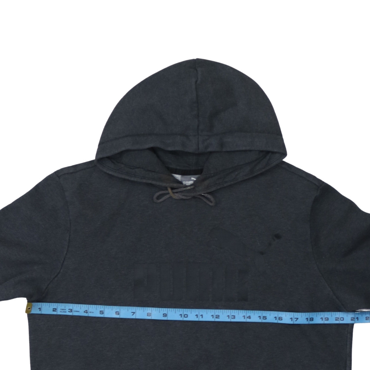 Puma Mens Black Pullover Hoodie Size M Hooded Sports Sweatshirt