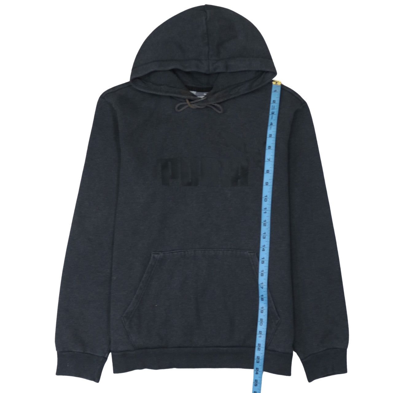 Puma Mens Black Pullover Hoodie Size M Hooded Sports Sweatshirt