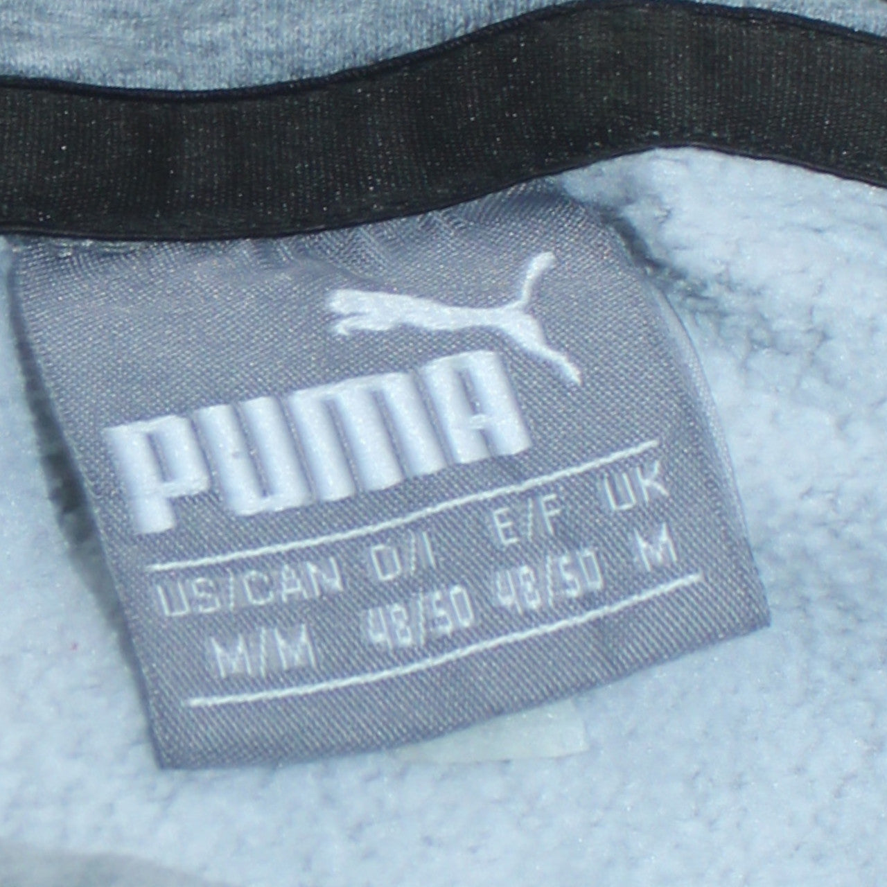 Puma Mens Black Pullover Hoodie Size M Hooded Sports Sweatshirt