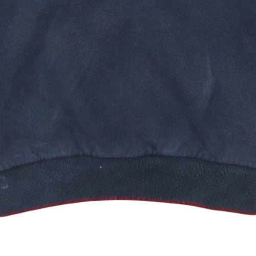 Kappa Men's Blue 2XL Fleece 1/4 Zip Sports Sweatshirt