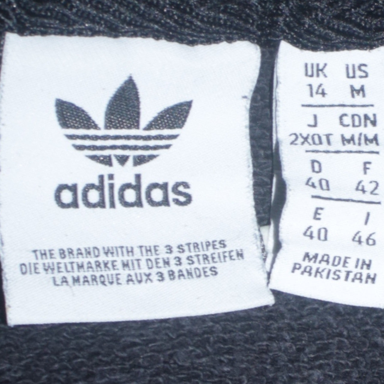 Adidas Womens Black Pullover Hoodie Size 14 Logo Print Sweatshirt