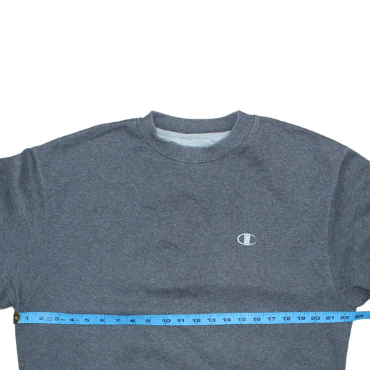 Champion Men’s Grey Pullover Sweatshirt M Fleece Crew Neck
