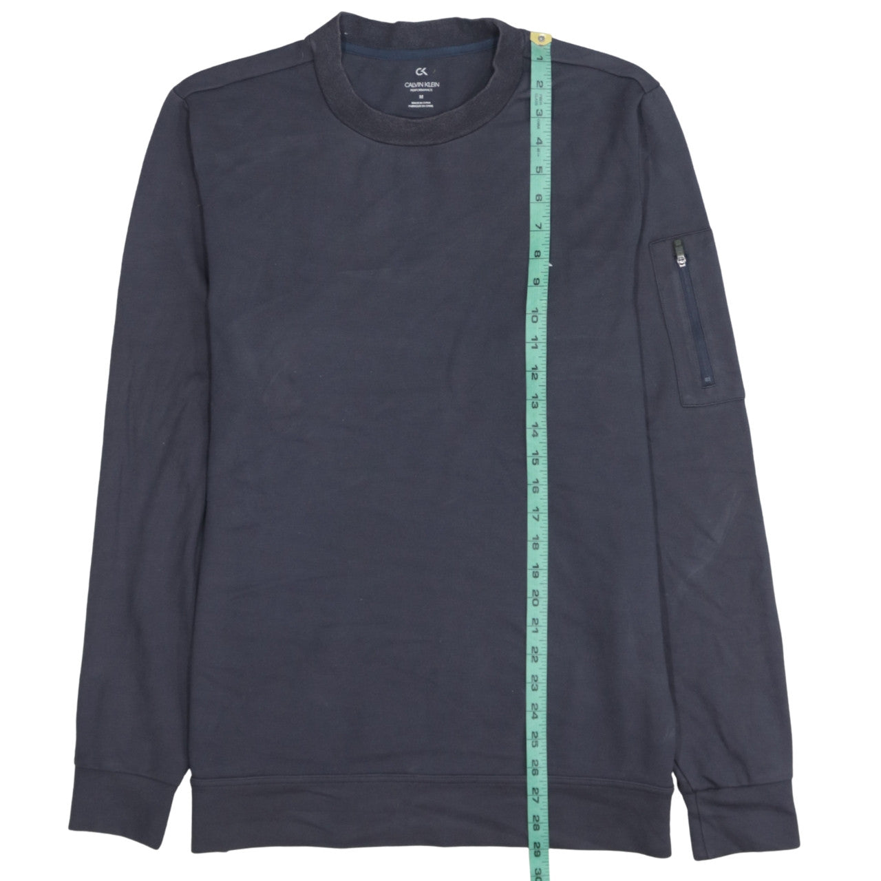 Calvin Klein Men Blue Crew Neck Pullover Sweatshirt Medium