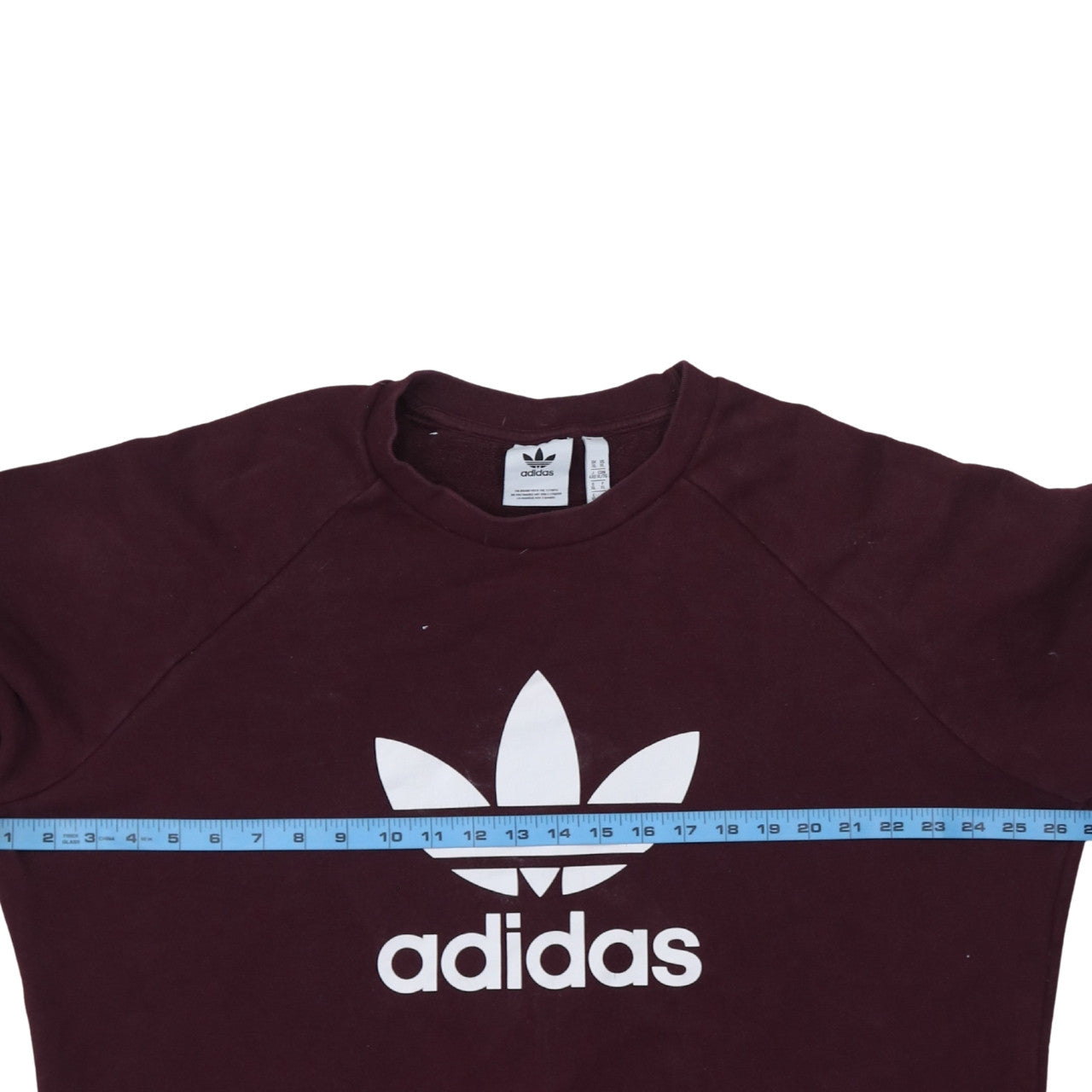 Adidas Womens Burgundy Crew Neck Logo Sweatshirt XL