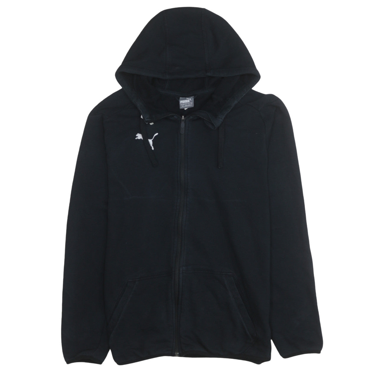Puma Men's Black Full Zip Hoodie Size S Regular Fit Sportswear
