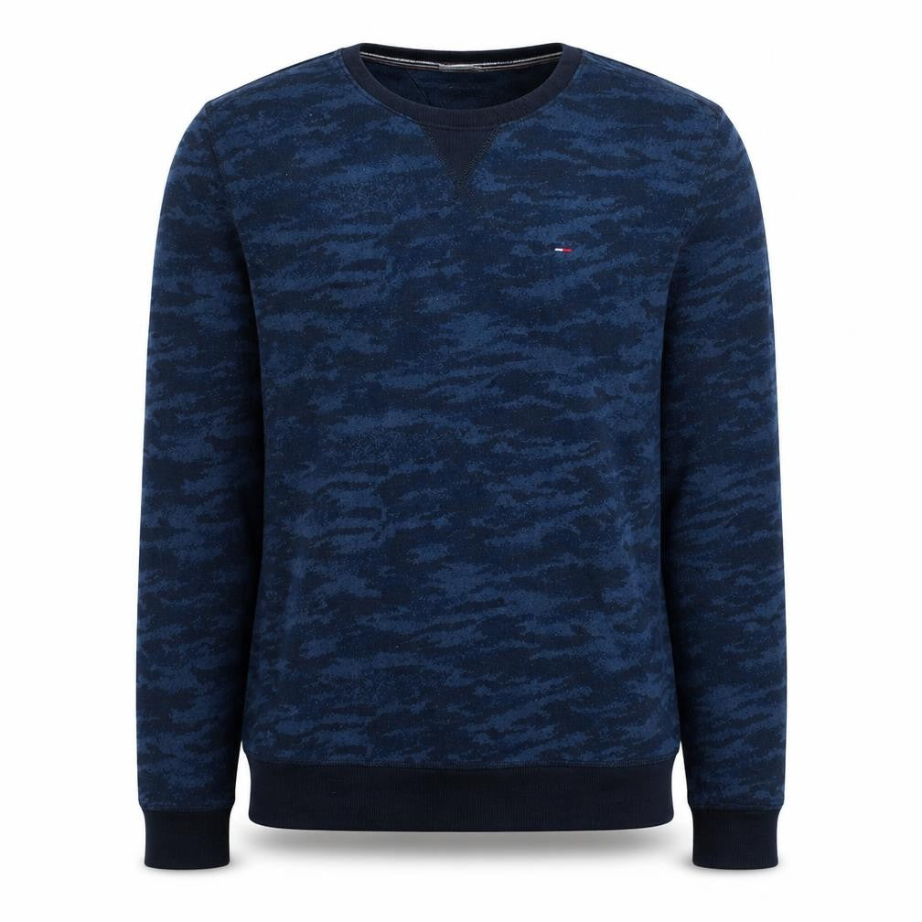 Hilfiger Denim Men's Blue Camouflage Pullover Sweatshirt M