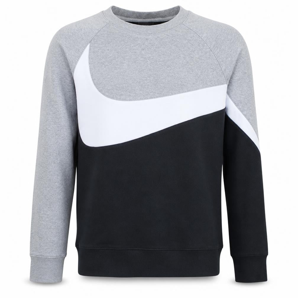 Nike Men's Grey Small Logo Pullover Sweatshirt Regular Fit