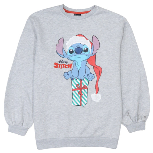 Disney Girls Grey Stitch Christmas Pullover Sweatshirt 11-12 Years