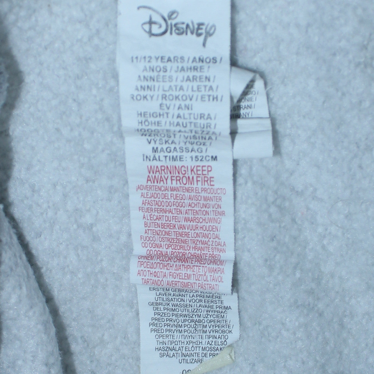 Disney Girls Grey Stitch Christmas Pullover Sweatshirt 11-12 Years