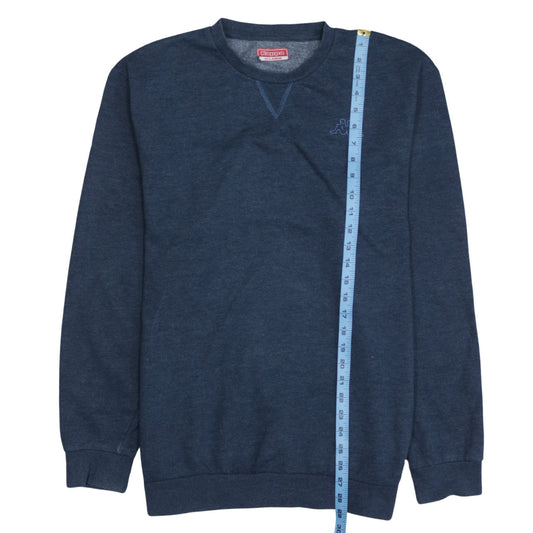 Kappa Men’s Blue 2XL Pullover Sweatshirt Crew Neck Logo Sportswear