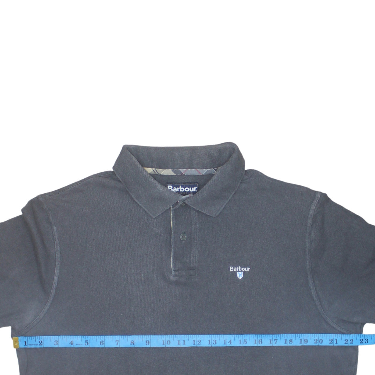 Barbour Men's Grey XL Short Sleeve Cotton Polo Shirt