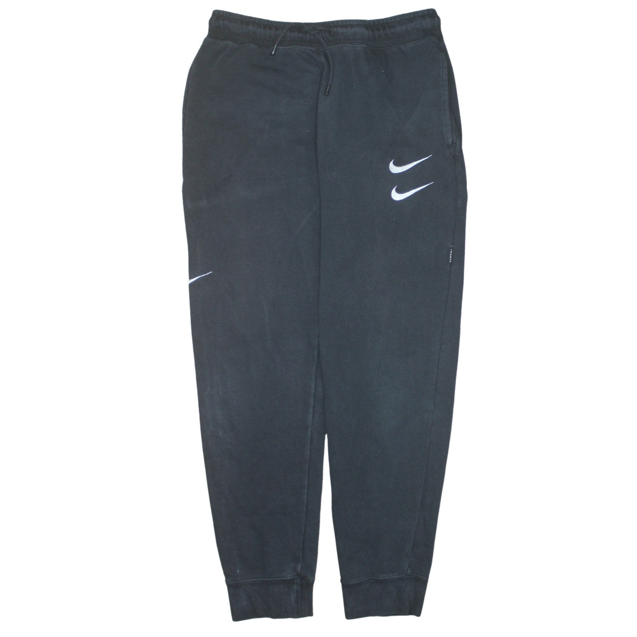 Nike Men Black Fleece Jogger Sweatpants M Regular Fit Activewear