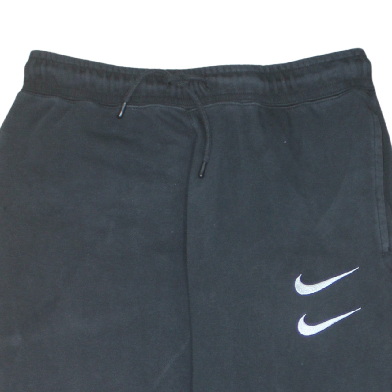 Nike Men Black Fleece Jogger Sweatpants M Regular Fit Activewear
