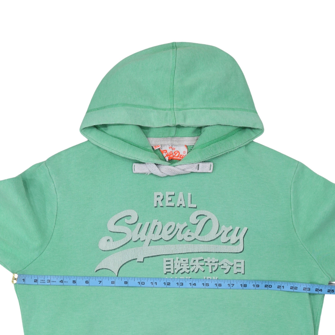 Superdry Men's Green 2XL Pullover Hoodie with Logo Design