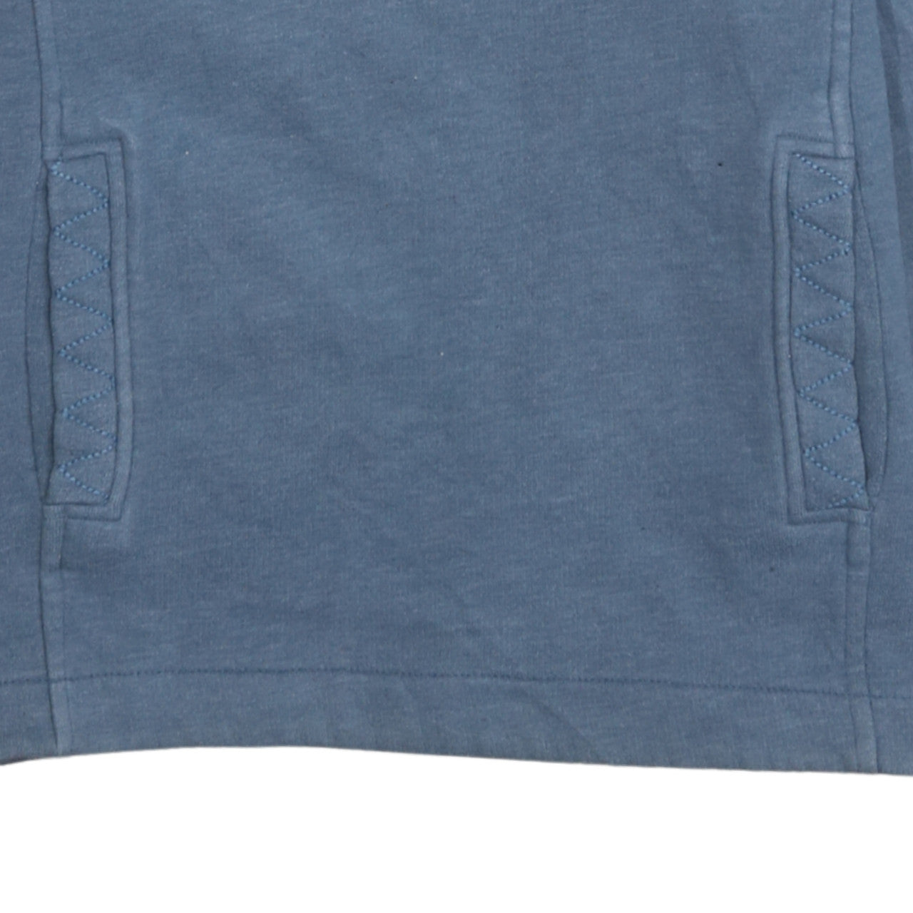Weird Fish Women's Blue 1/4 Zip Pullover Sweatshirt Size 10 Cotton Blend