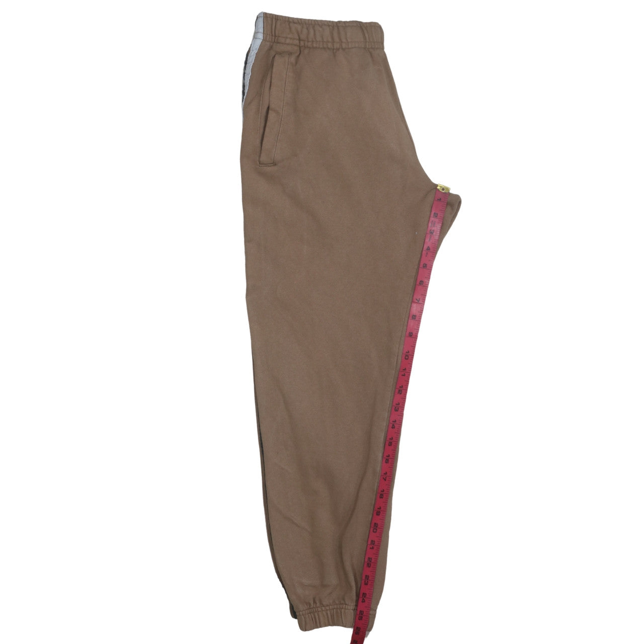 Nike Men's Brown Jogger Sweatpants M Tapered Fit Elastic Waist