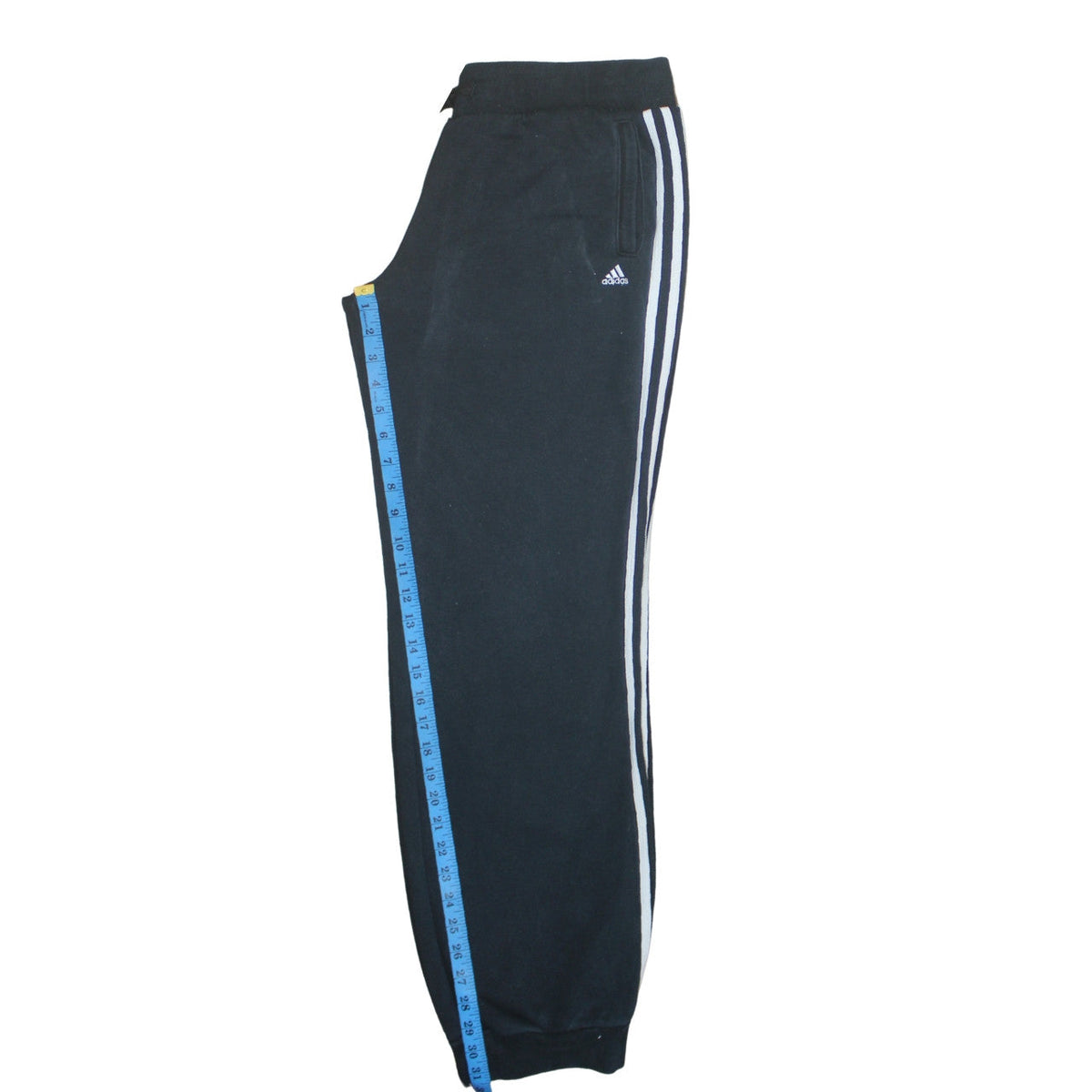 Back view of Adidas Women Black Essentials Jogger Sweatpants, size 10