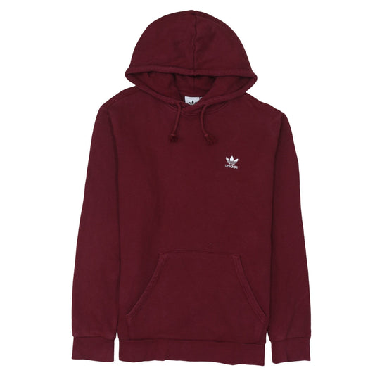 Adidas Men’s Red Pullover Hoodie M Regular Fleece Sportswear