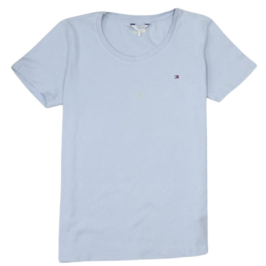 Tommy Hilfiger Men's Blue Cotton Crew Neck Short Sleeve T-Shirt S