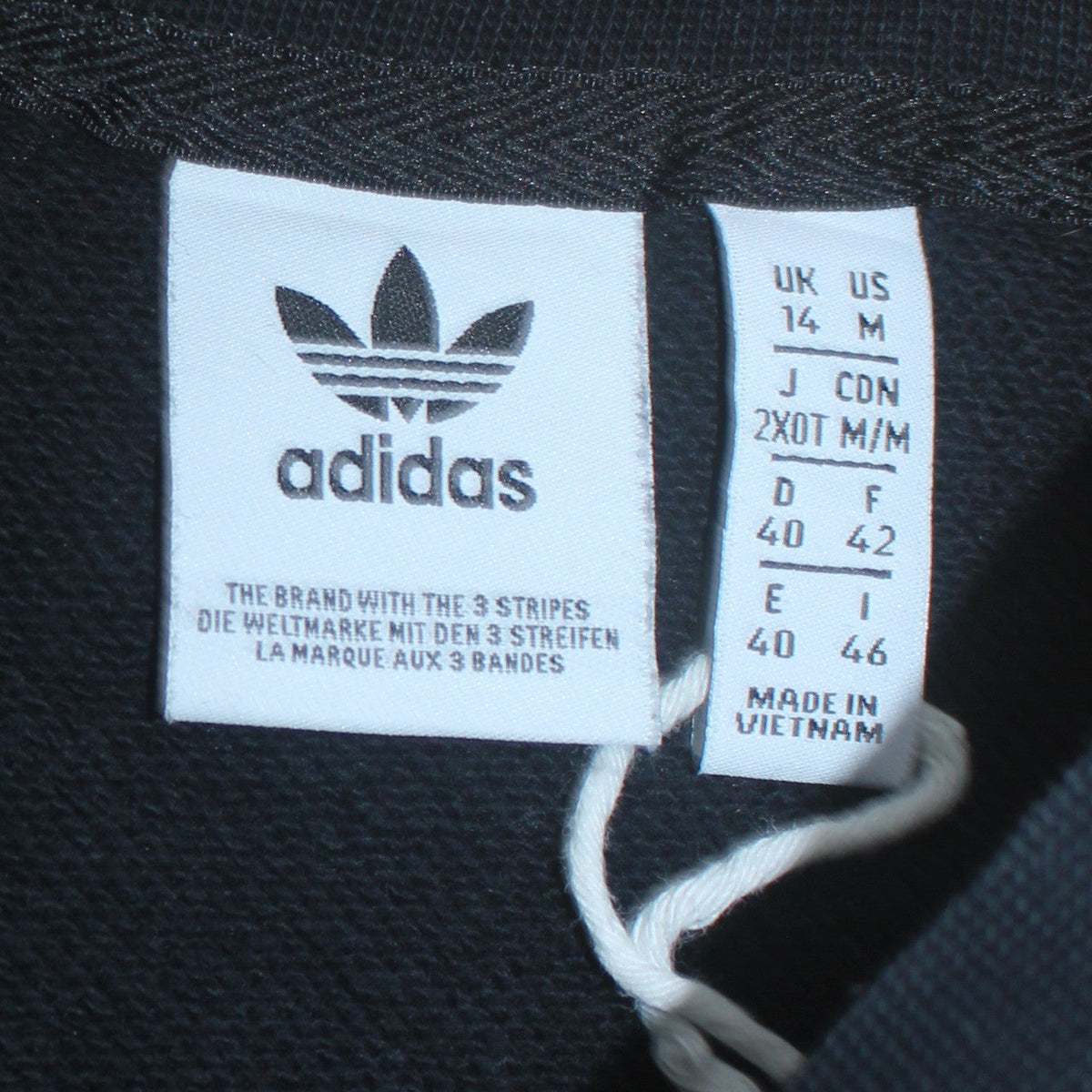 Additional view of Adidas Women’s Blue Logo Crew Neck Pullover Sweatshirt, size UK 14