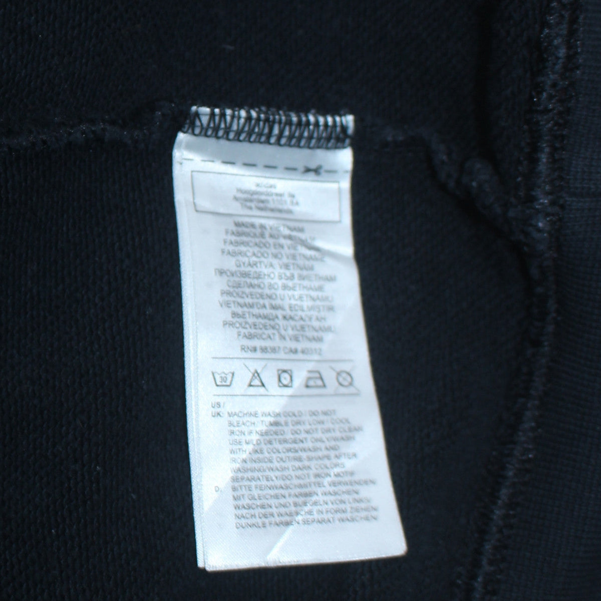 Additional view of Adidas Women’s Blue Logo Crew Neck Pullover Sweatshirt, size UK 14