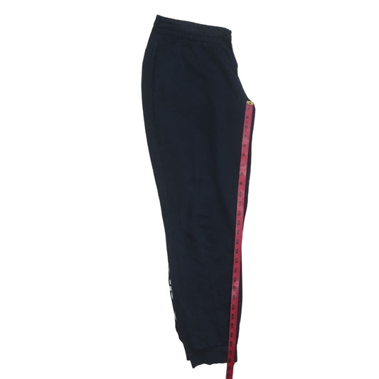 Adidas Womens Black L Jogger Sweatpants Tapered Fleece Trousers