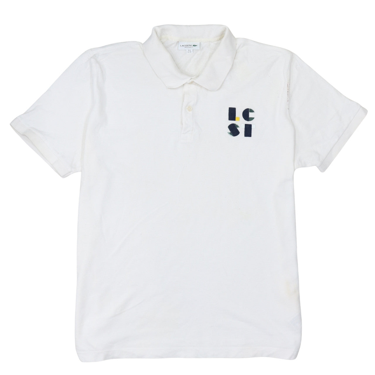Lacoste Men's White Regular Fit 3XL Cotton Polo Shirt