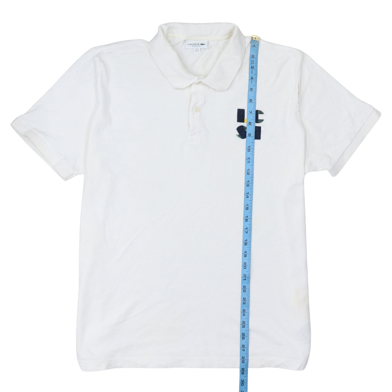 Lacoste Men's White Regular Fit 3XL Cotton Polo Shirt