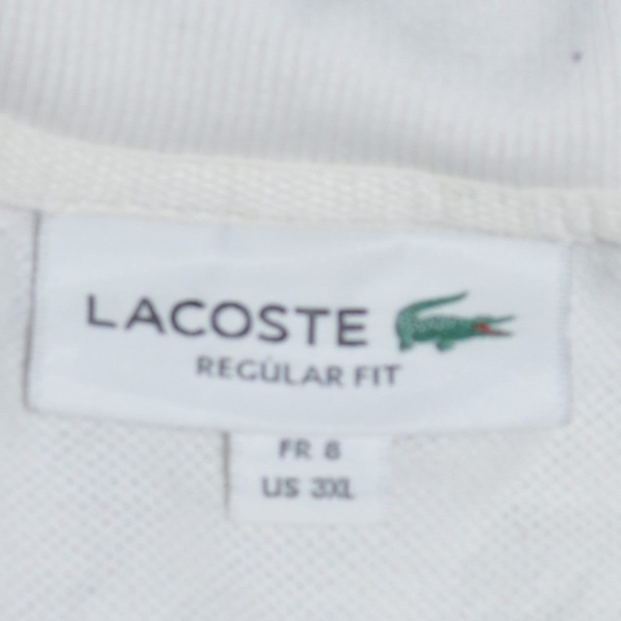 Lacoste Men's White Regular Fit 3XL Cotton Polo Shirt