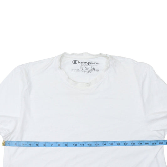 Champion Men's White XXL Crew Neck Cotton T-Shirt