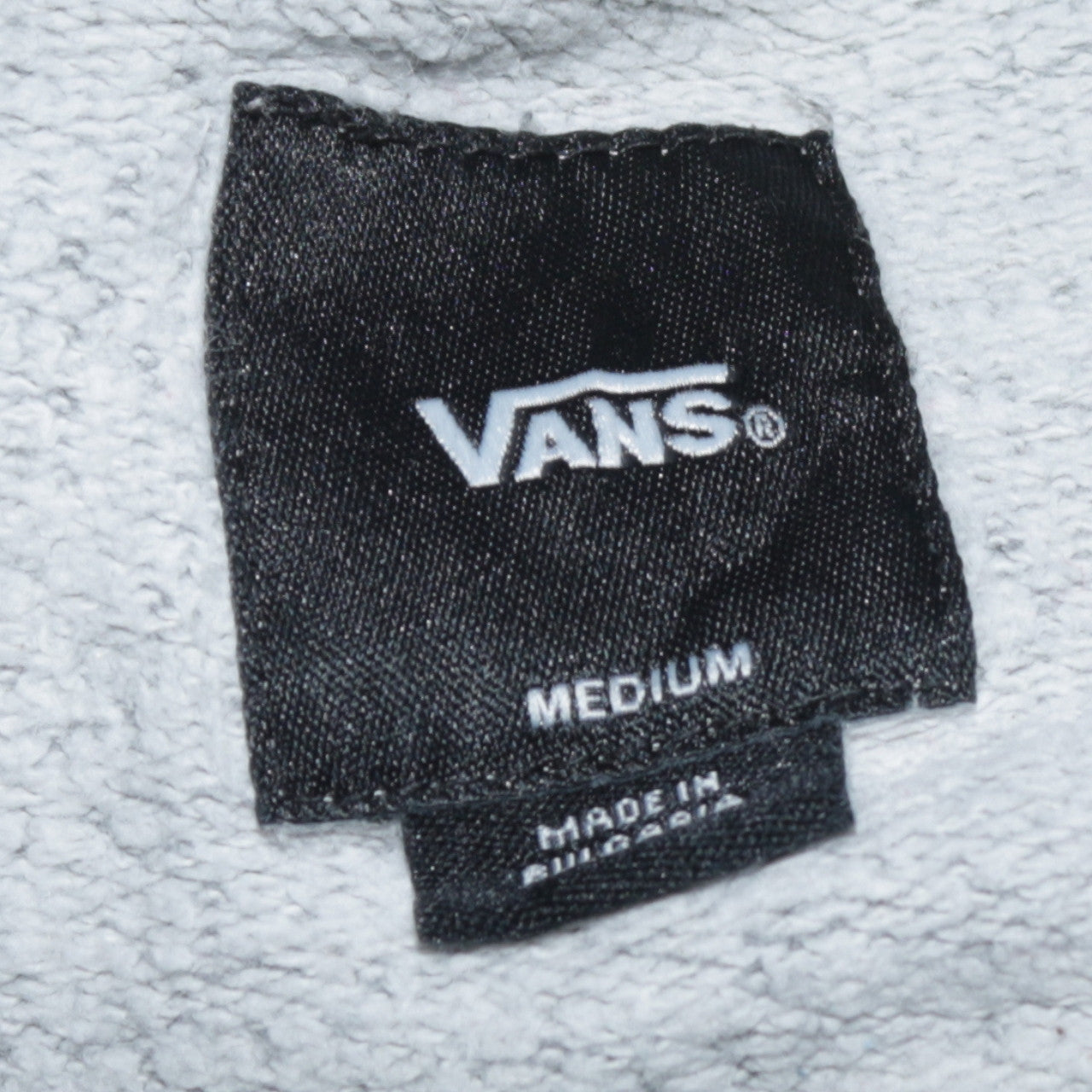Vans Mens Grey Logo Crew Neck Pullover Sweatshirt Medium