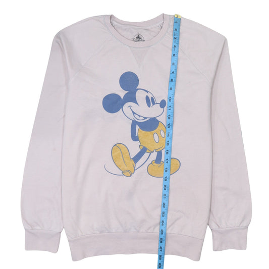 Disney Parks Women White Long Sleeve Mickey Mouse Sweatshirt M