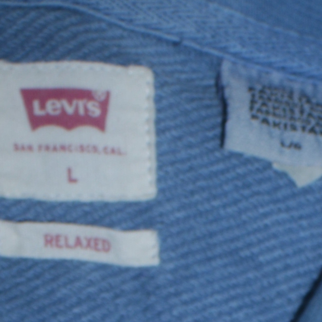 Levi's Men's Blue Relaxed Fit Pullover Hoodie Size L