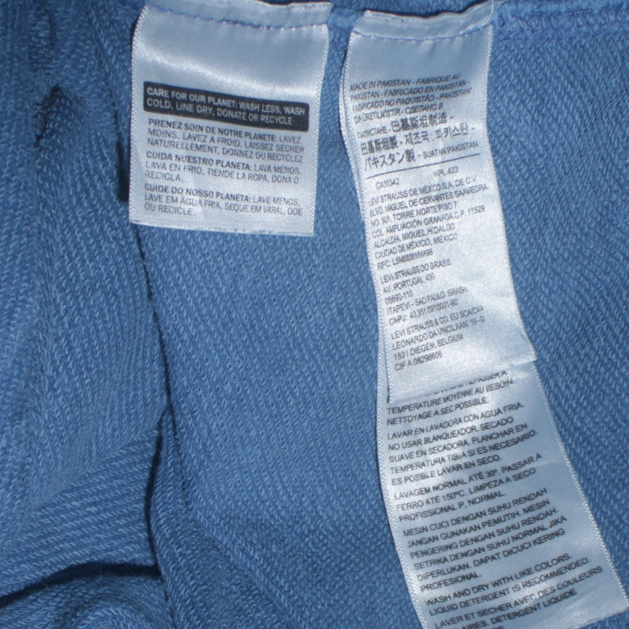 Levi's Men's Blue Relaxed Fit Pullover Hoodie Size L