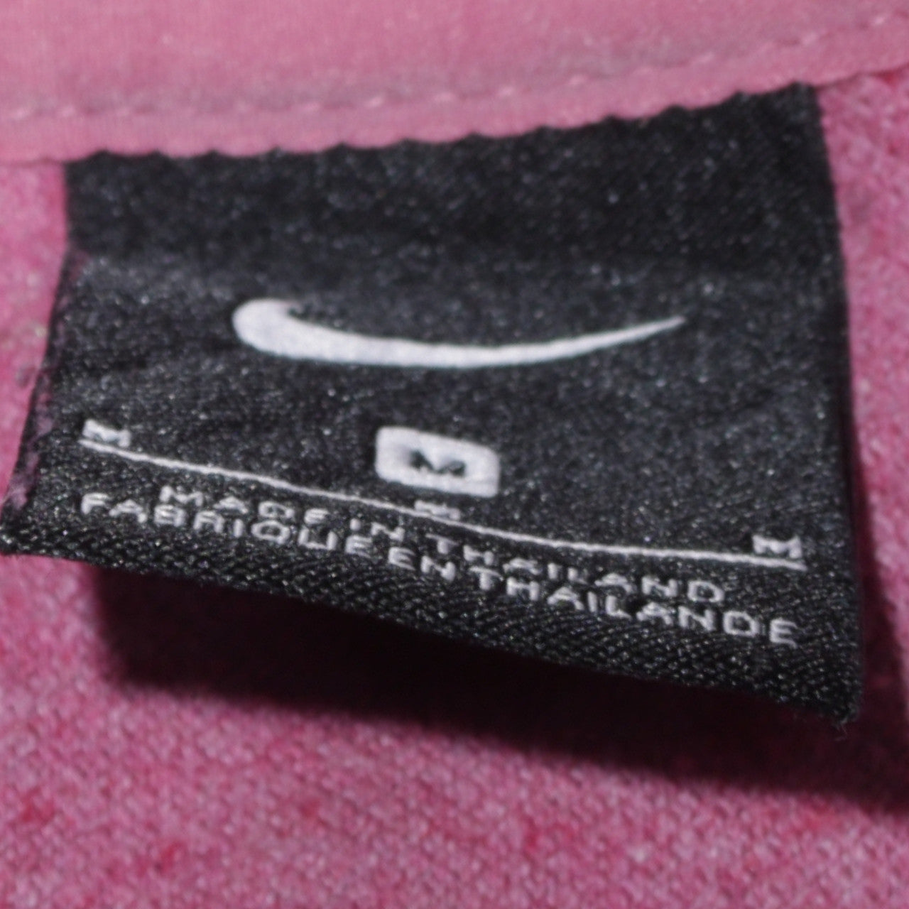 Nike Womens Pink 1/4 Zip Pullover Sweatshirt M Cotton Blend