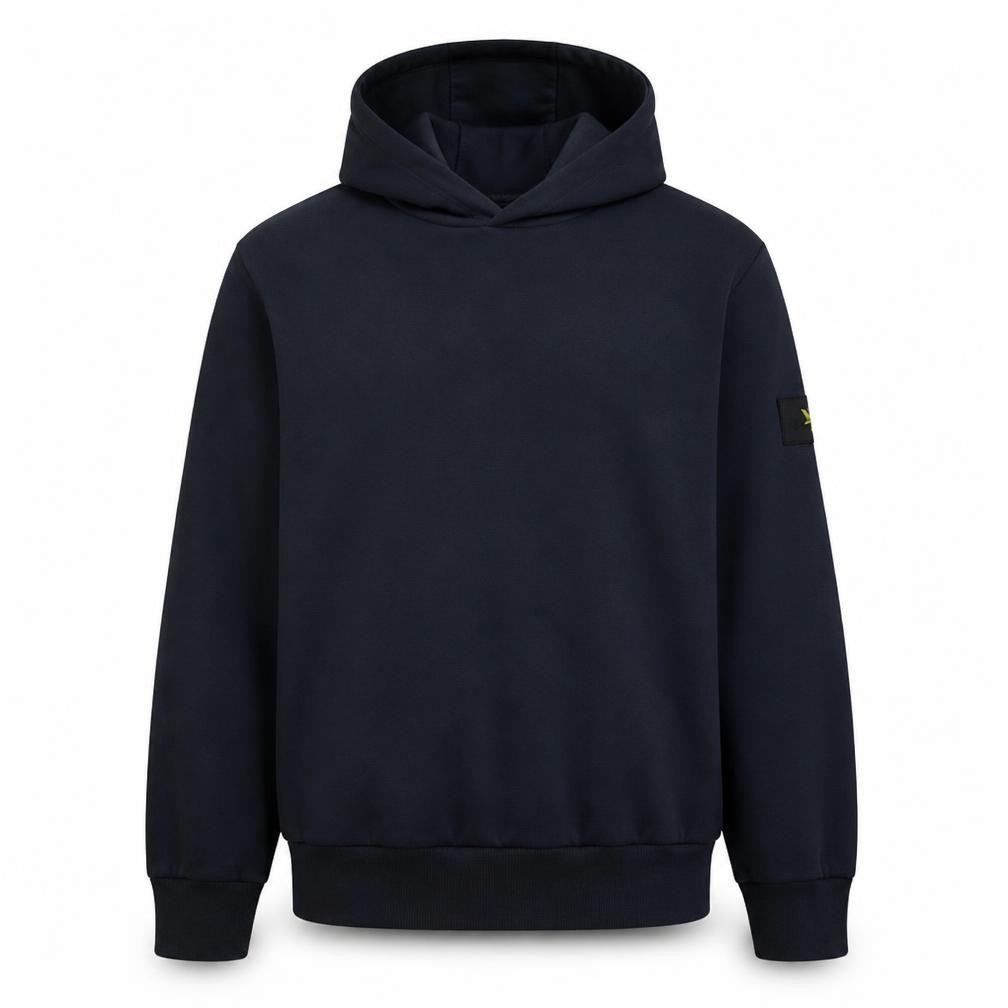 Lyle & Scott Men's Blue Relaxed Fit Pullover Hoodie Size L