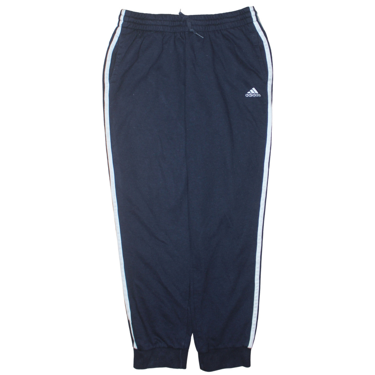 Adidas Women Black XL Track Pants with Side Stripes