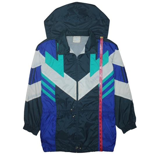 Adidas Women’s Blue 90s Retro Windbreaker Jacket Size L