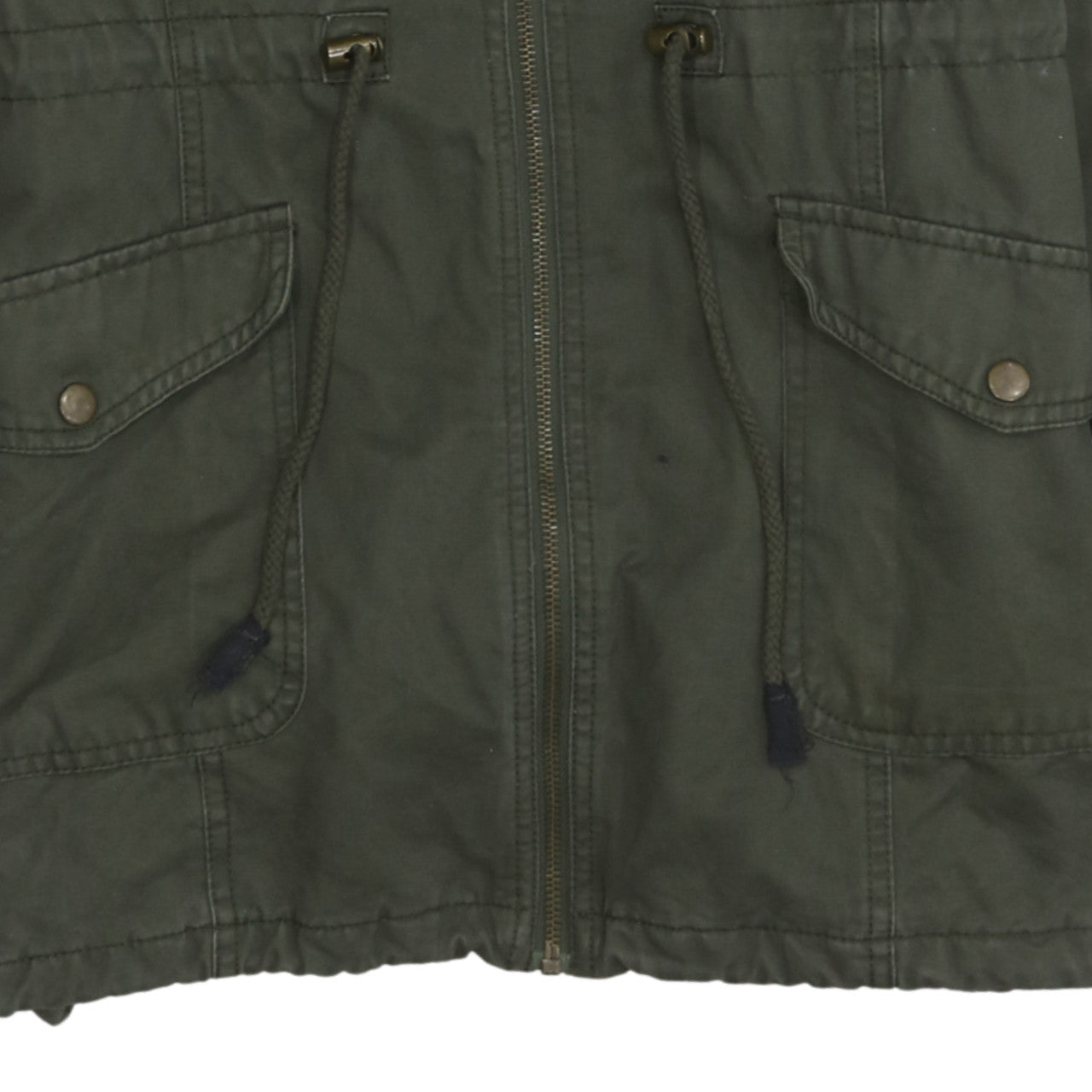 Z Design Women's Green Hooded Parka Jacket Size L