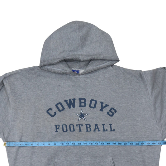 Reebok Men's Grey Cowboys Football NFL Pullover Hoodie XL