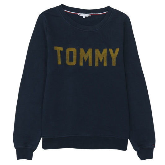 Tommy Hilfiger Men Blue Crew Neck Pullover Sweatshirt M