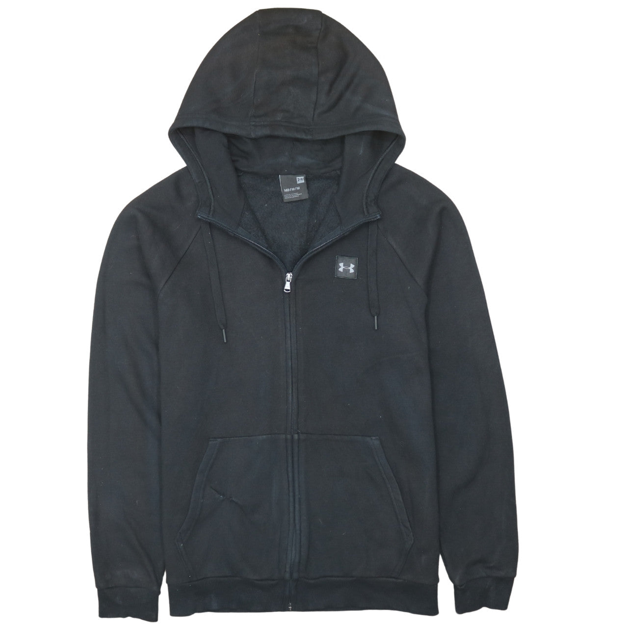 Under Armour Men's Black Full Zip Fleece Hoodie Size M