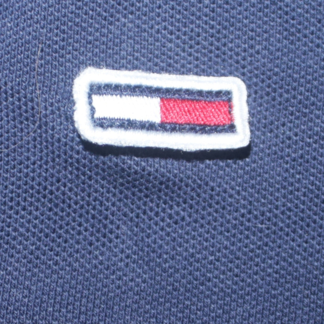 Tommy Jeans Men's Blue Cotton Polo Shirt L Regular Fit