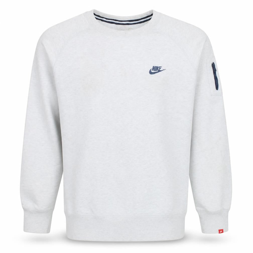 Nike Men's Grey Crew Neck Pullover Sweatshirt Size L