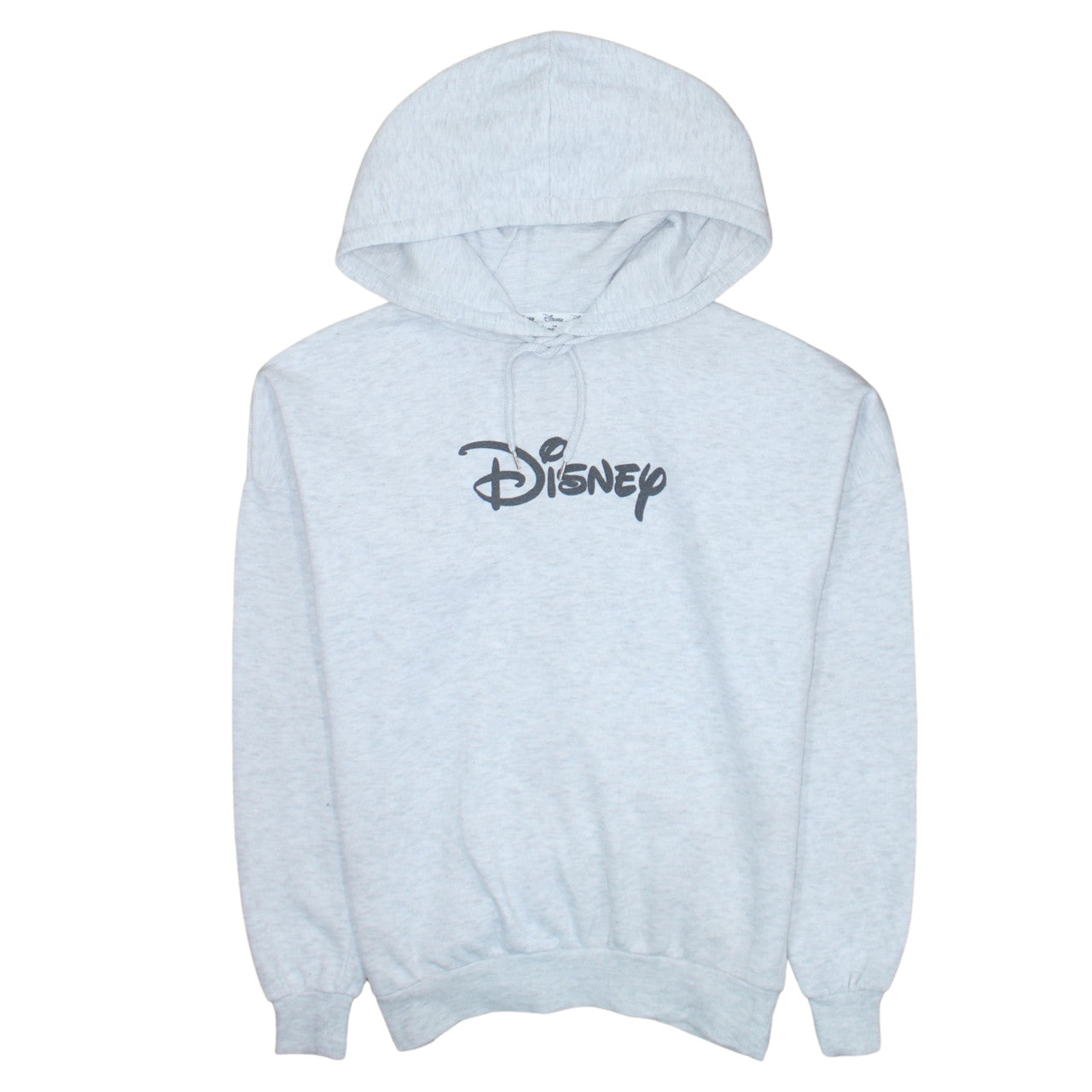 Disney Womens Grey XS Pullover Hoodie with Logo Print