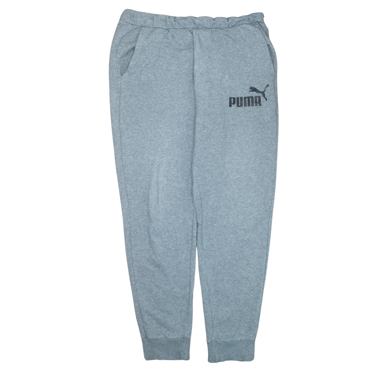 Puma Men's Grey Jogger Sweatpants L Regular Fit Activewear