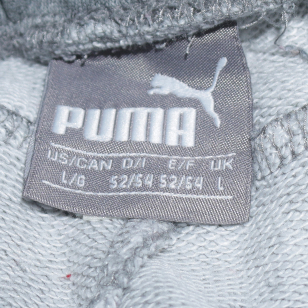 Puma Men's Grey Jogger Sweatpants L Regular Fit Activewear