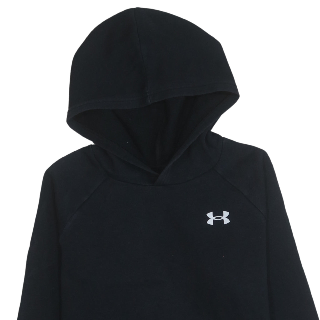 Under Armour Boys Black Pullover Fleece Hoodie Size 158