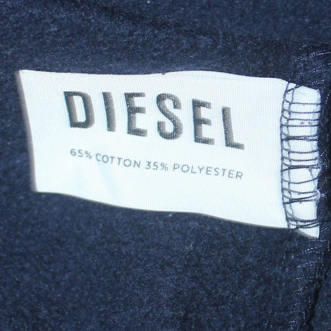 Diesel Men's Blue Logo Pullover Sweatshirt L Regular Fit