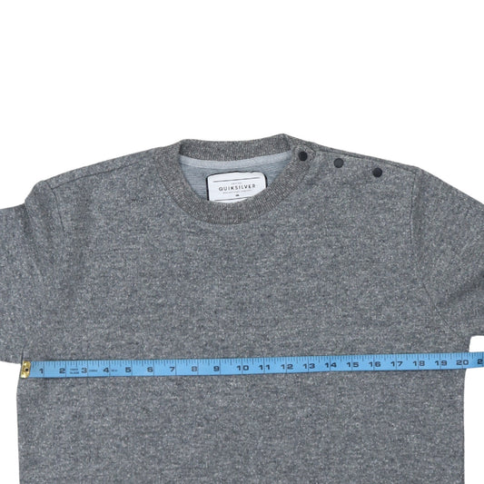 Quiksilver Men's Grey Pullover Sweatshirt L Classic Fit